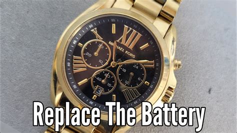 michael kors watch battery change